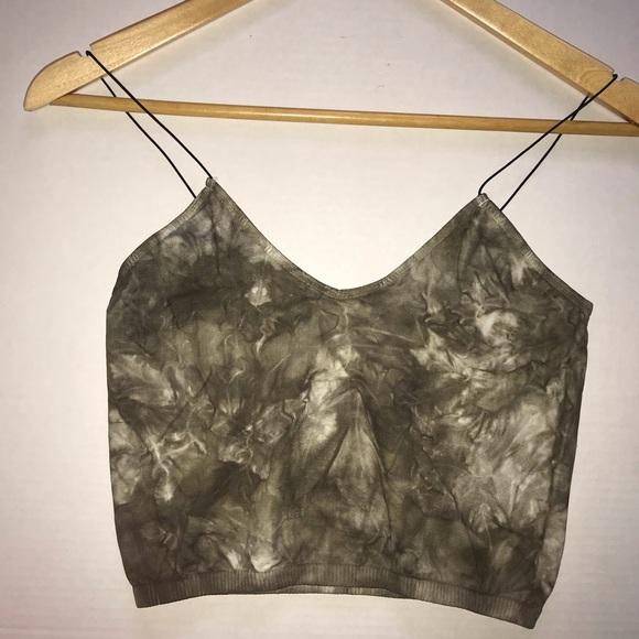 Sold!! NWOT Free People Brami Green Tie Dye Tank - Picture 5 of 8